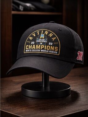 NWT Ole Miss Rebels2022 NCAA Baseball College World Series Championship Cap Hat